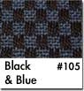 Blue and Black Checkered car floor mat